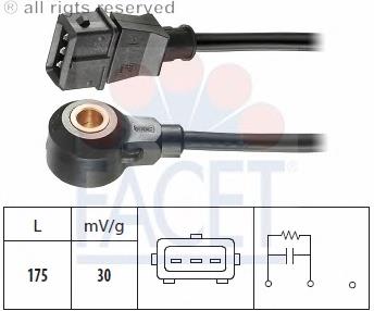 Sensor de detonaciones 93072 Facet