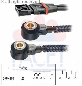 Sensor de detonaciones 93196 Facet