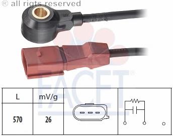 Sensor de detonaciones 93171 Facet