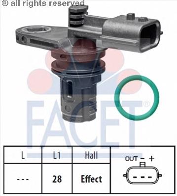 Sensor de posición del árbol de levas Nissan Qashqai 2 J11