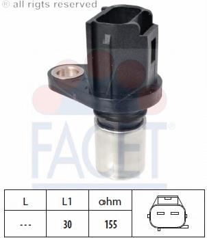 Sensor de posición del cigüeñal 90594 Facet