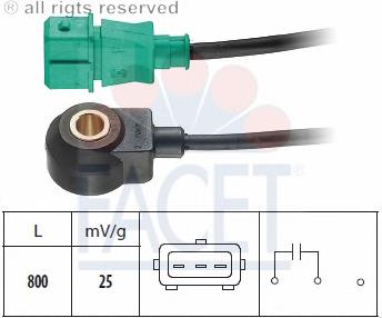 Sensor de detonaciones 93013 Facet