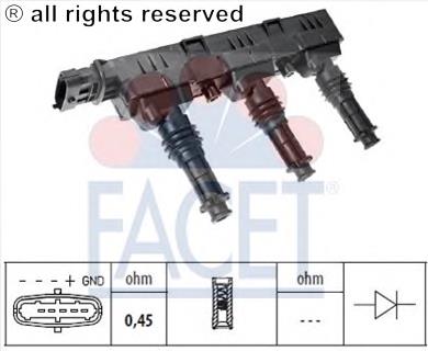 9.6298 Facet bobina de encendido