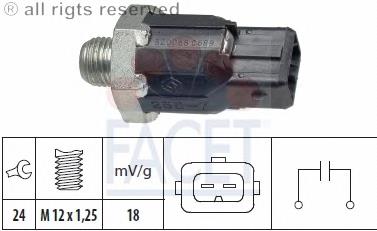 Sensor de detonacion 93224 Facet