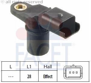 Sensor de árbol de levas 90348 Facet