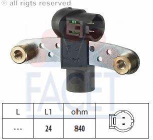 9.0324 Facet sensor de posición del cigüeñal