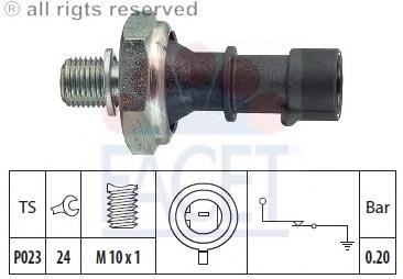Comprar 70170 Facet Sensor de presión de aceite