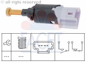 Interruptor de luz de freno 71197 Facet