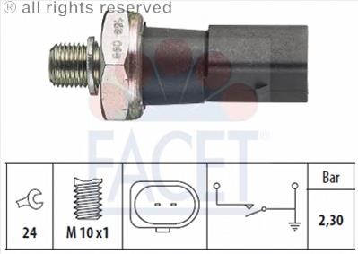 Manómetro de presión de aceite Facet 70190 precio, desde 7,03 EUR