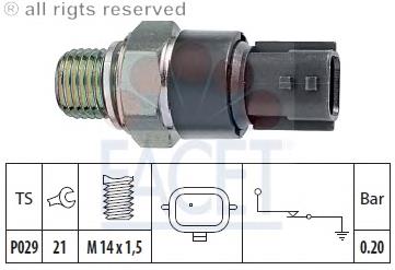 Indicador, presión del aceite 70189 Facet