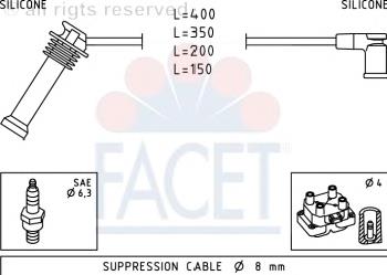 Juego de cables de encendido CLS089 Champion