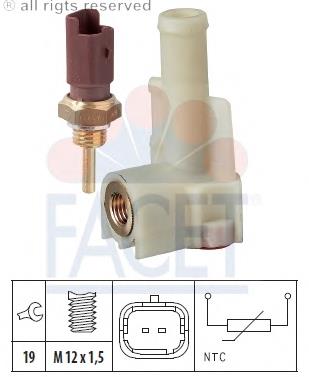 Sensor de temperatura del refrigerante 71738162 Fiat/Alfa/Lancia
