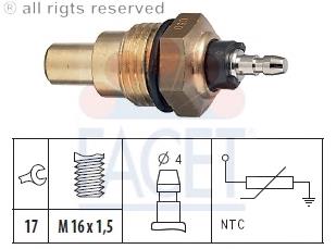 Sensor de temperatura del refrigerante 0K62218510 Hyundai/Kia