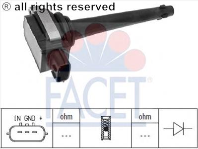 96389 Facet bobina de encendido