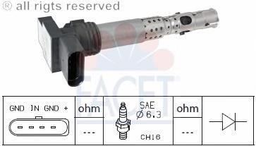 96331 Facet bobina de encendido