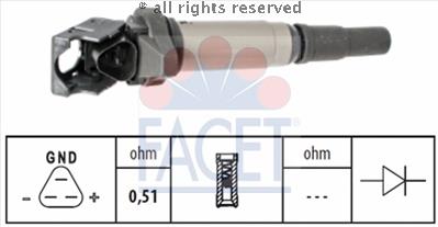 9.6507 Facet bobina de encendido