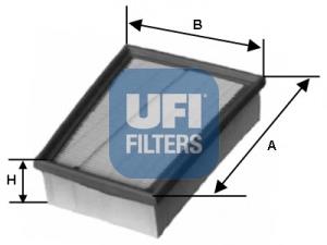 3014400 UFI Filtro de aire de motor