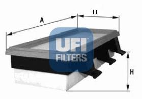 3010800 UFI Filtro de aire de motor