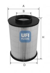 Filtro de aire 2767500 UFI