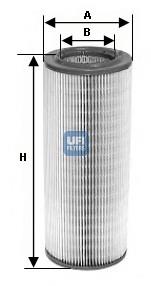 Filtro aire UFI 2767600