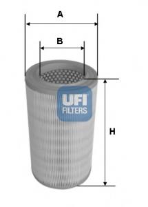2763000 UFI Filtro de aire de motor