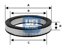 2777000 UFI filtro de aire