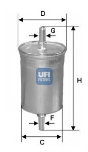 3162700 UFI filtro combustible