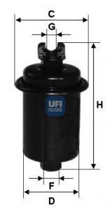 Filtro combustible 3163100 UFI