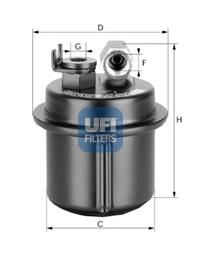 3153500 UFI Filtro de gasolina