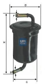 Filtro combustible 3153300 UFI