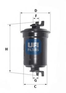 3152400 UFI filtro de combustible