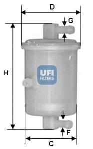 3101701 UFI Filtro de gasolina