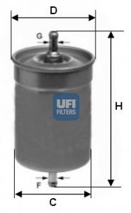 31.500.00 UFI filtro combustible