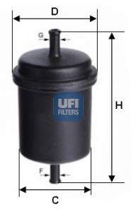 Filtro de gasoil UFI 3151200