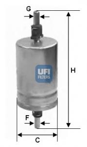 3156600 UFI filtro combustible