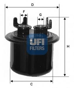 31.539.00 UFI filtro combustible