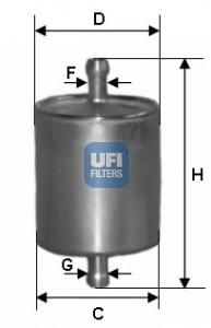 Filtro combustible 3176000 UFI