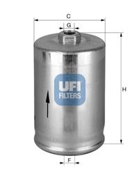 Filtro de combustible 3174800 UFI