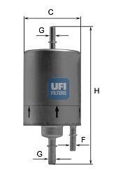 Filtro combustible UFI 3183000 precio, desde 21,10 EUR