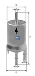 Filtro de gasoil UFI 3183200