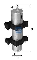 Filtro combustible UFI 3182400 precio, desde 18,71 EUR