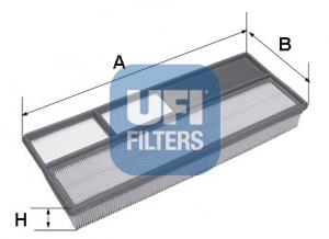 3026500 UFI Filtro de aire de motor