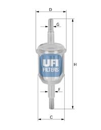 3100900 UFI filtro combustible