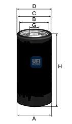 2314400 UFI filtro de aceite
