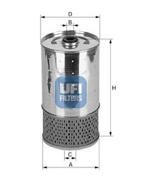 Filtro de aceite motor UFI 2552800