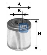 2558800 UFI filtro de aceite