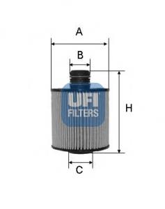 Filtro de aceite 2508300 UFI