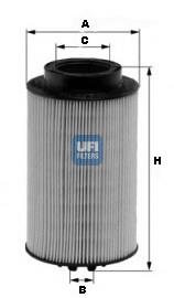 Filtro combustible UFI 2601100 precio, desde 13,10 EUR
