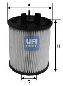 26.023.00 UFI filtro combustible