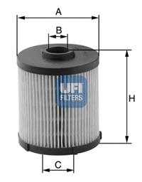 Filtro de gasoil UFI 2602100